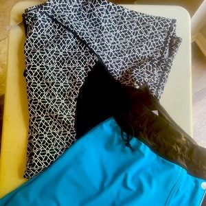 Lane Bryant Swim Shirt / Short Set size 22/24 Rash Guard EUC